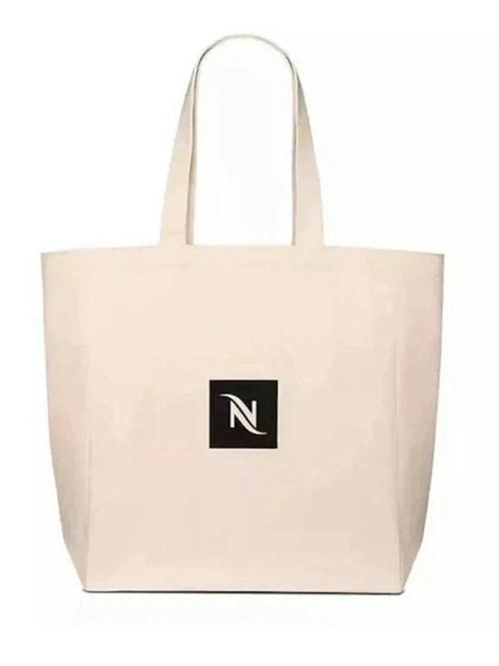 Nespresso Upcycled Canvas Large Tote Bag Shopper NIB 🌟